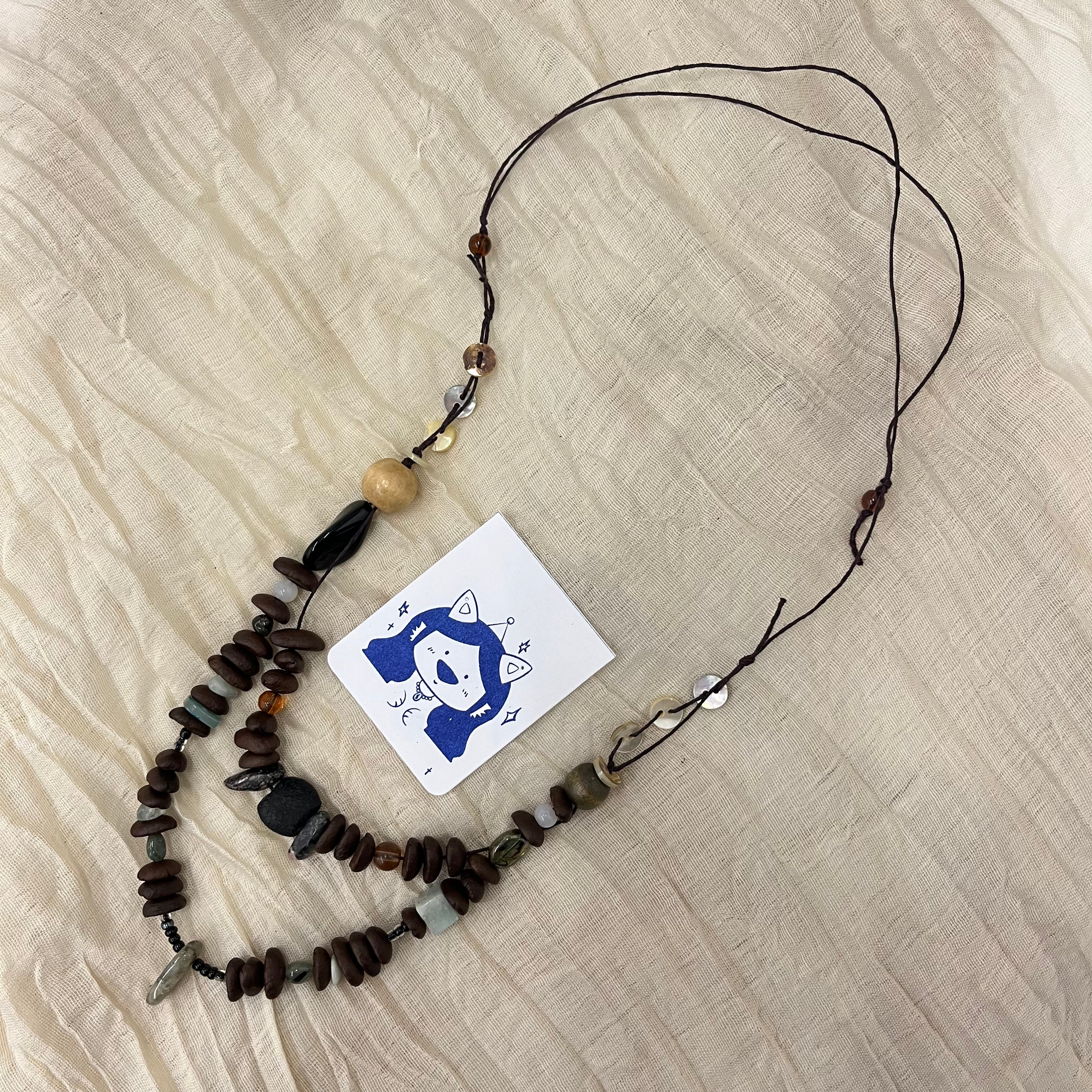 "Handmade Coffee Bean Necklace - Durable Jewelry with Coffee Beans and Beads for Daily Wear " Nature Adventure